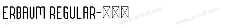 Erbaum Regular字体转换